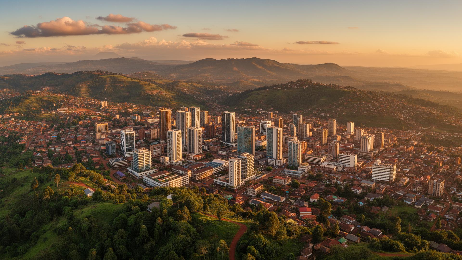 Kigali city panoramic view